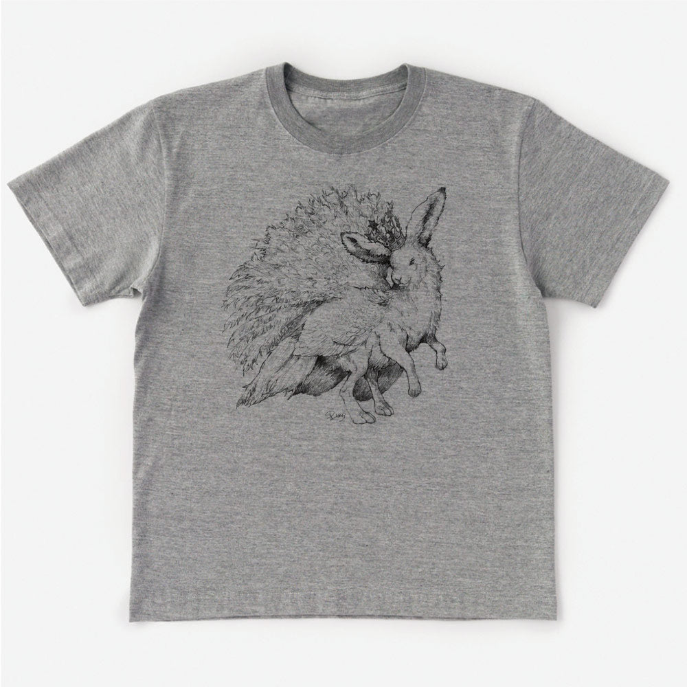 T-Shirt Imaginary Animal MIX:Lepus Arcticus MIX White Peacock