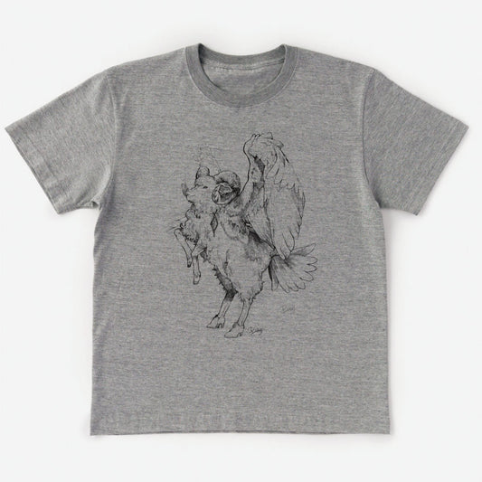 T-Shirt 가상 동물 MIX : Cotswolds Sheep MIX Whooper Swan 