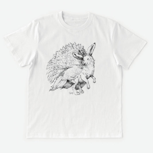 T-Shirt Imaginary Animal MIX:Lepus Arcticus MIX White Peacock 