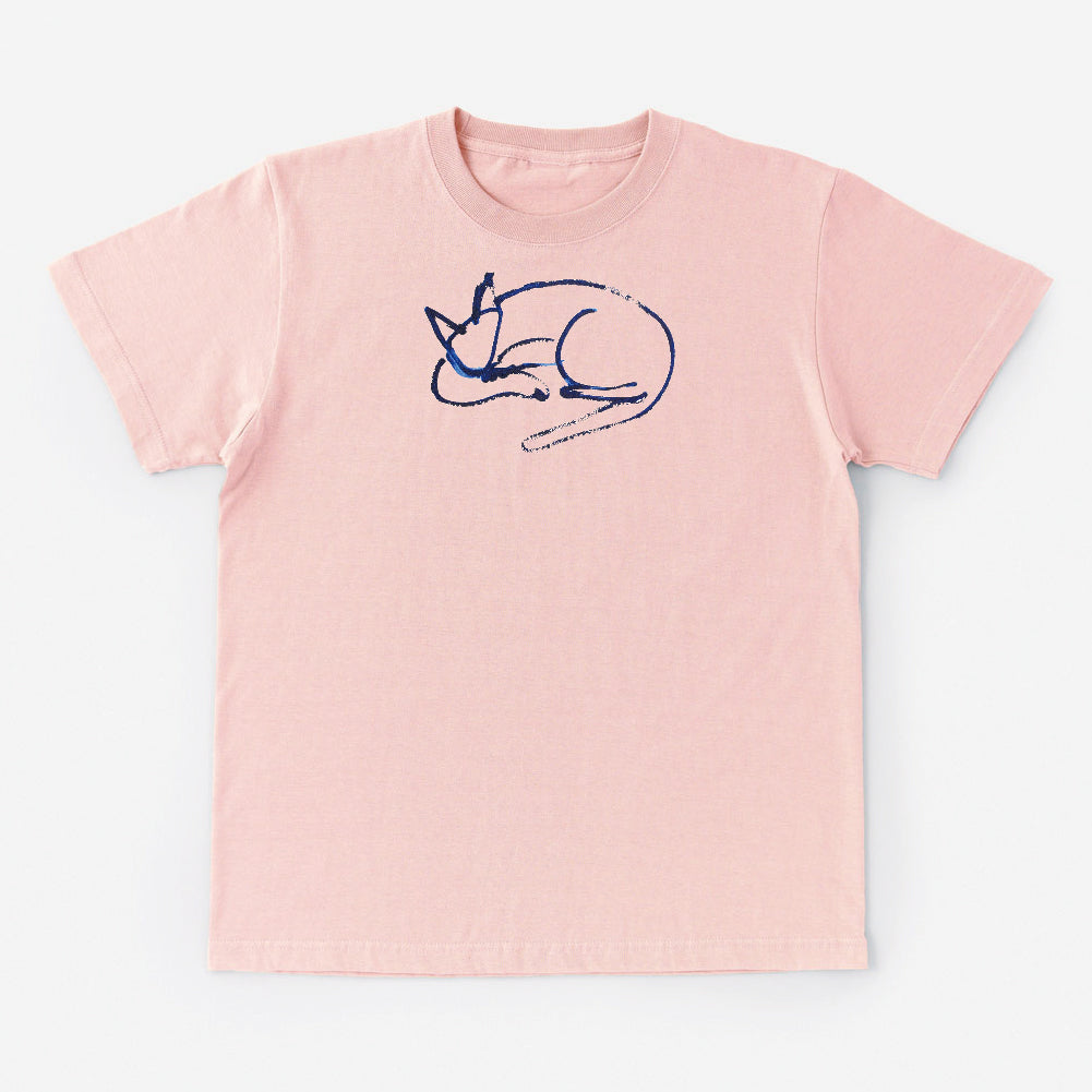 T-Shirt 青いろのねこ