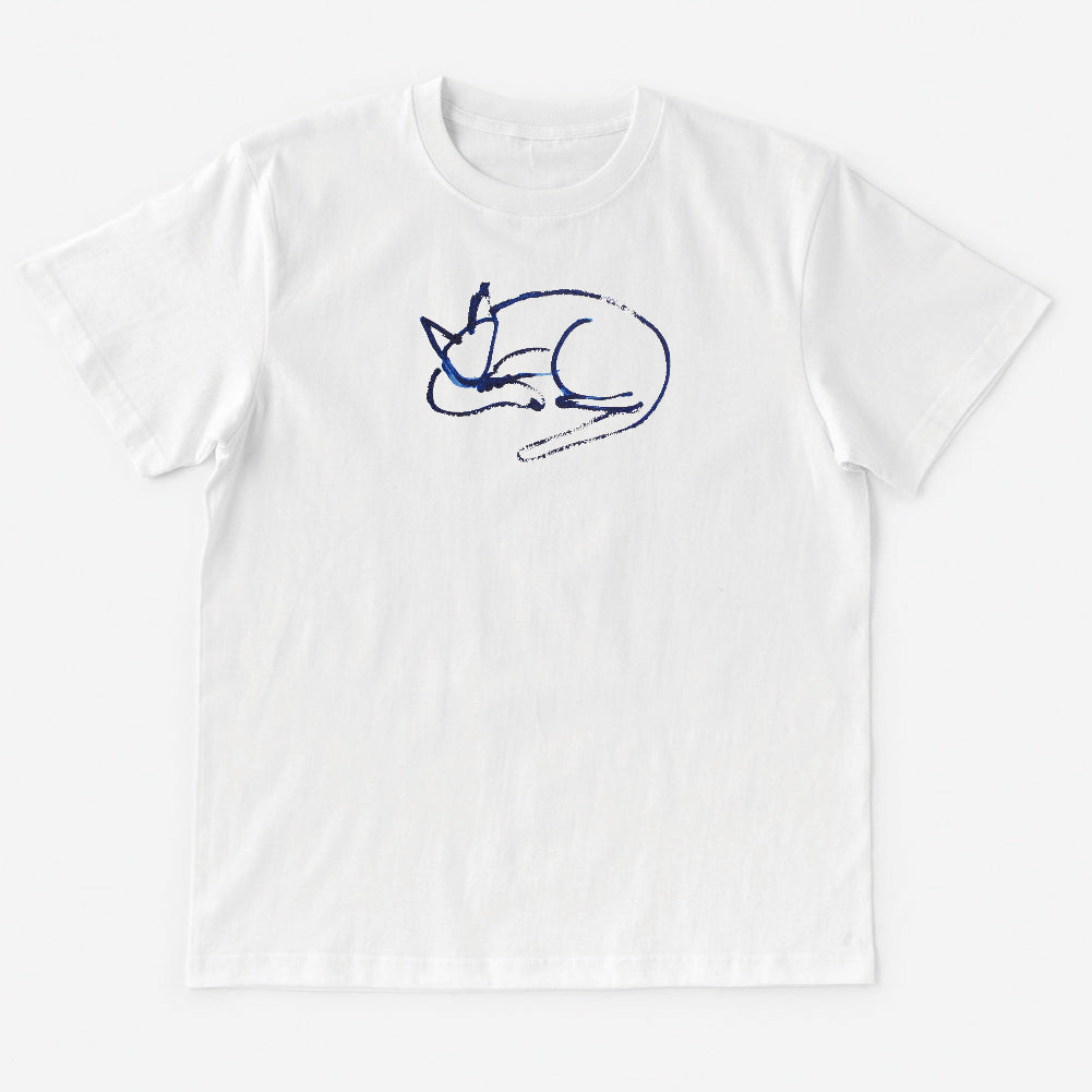 T-Shirt 青いろのねこ