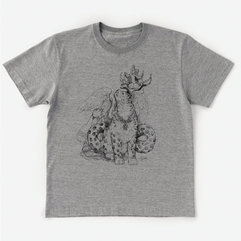 T-Shirt 架空動物 MIX:Snow Leopard MIX Bewick's Swan