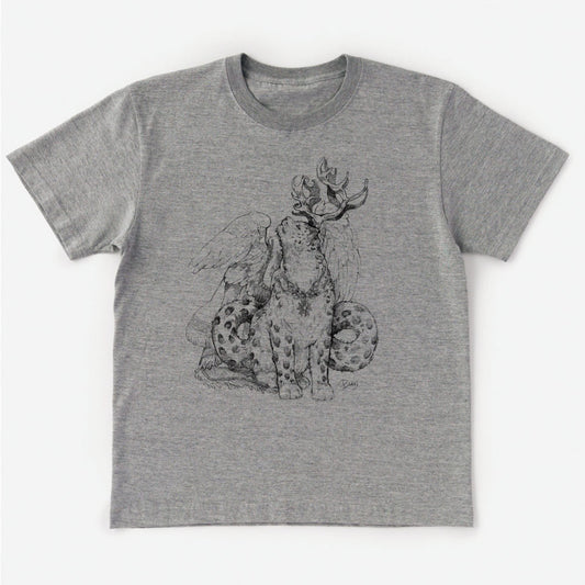 架空動物 MIX:Snow Leopard MIX Bewick's Swan T-Shirt